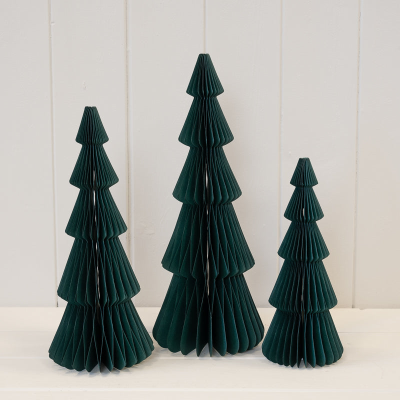 Set Of 3 Green Standing Trees