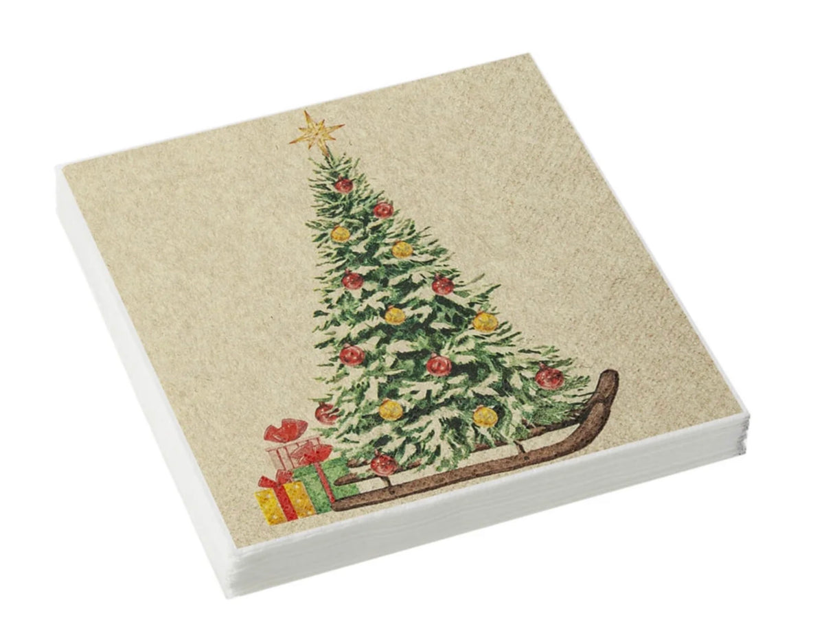 Tree on Sled 3-PLY Pack of 20 Napkins