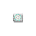 Nomination Classic Silver Green Fade Flower Charm 330321/18