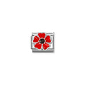 Nomination Classic COMPOSABLE CLASSIC LINK POPPY WITH BLACK STONE 330321/19
