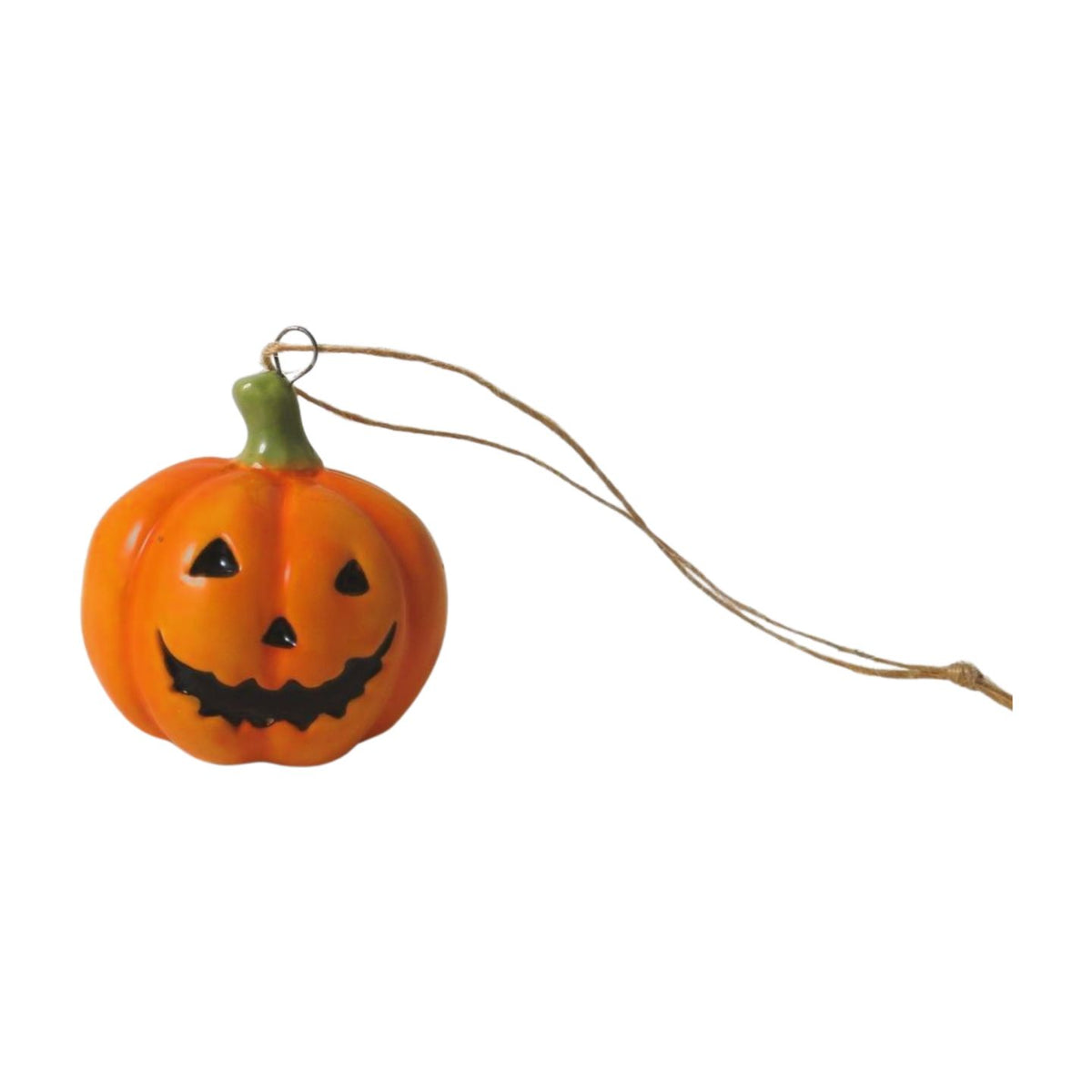 4.5cm Ceramic pumpkin hanging decoration