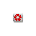 Nomination Classic Silver Red Poppy Flower Charm 330321/20