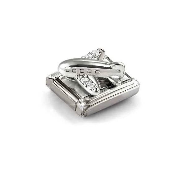 Nomination Classic Silver Airplane Charm 33032719
