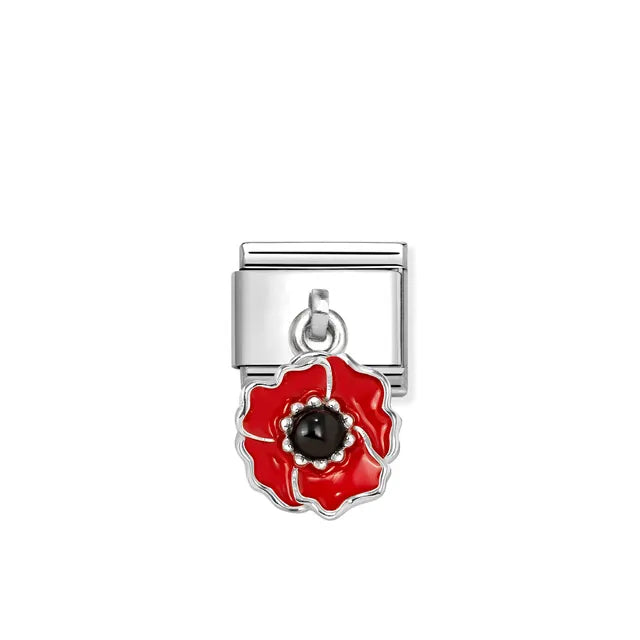Classic Silver Poppy Pendant Charm 331805/24