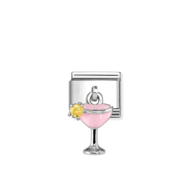 Nomination Classic Silver Cocktail Glass Pendant Charm 331815/18
