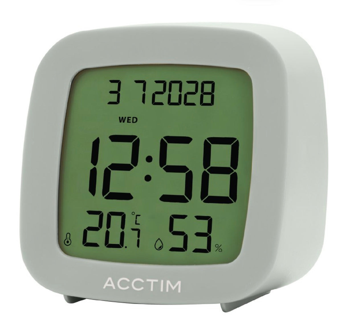 Acctim Parkway LCD Alarm Clock Earl Grey