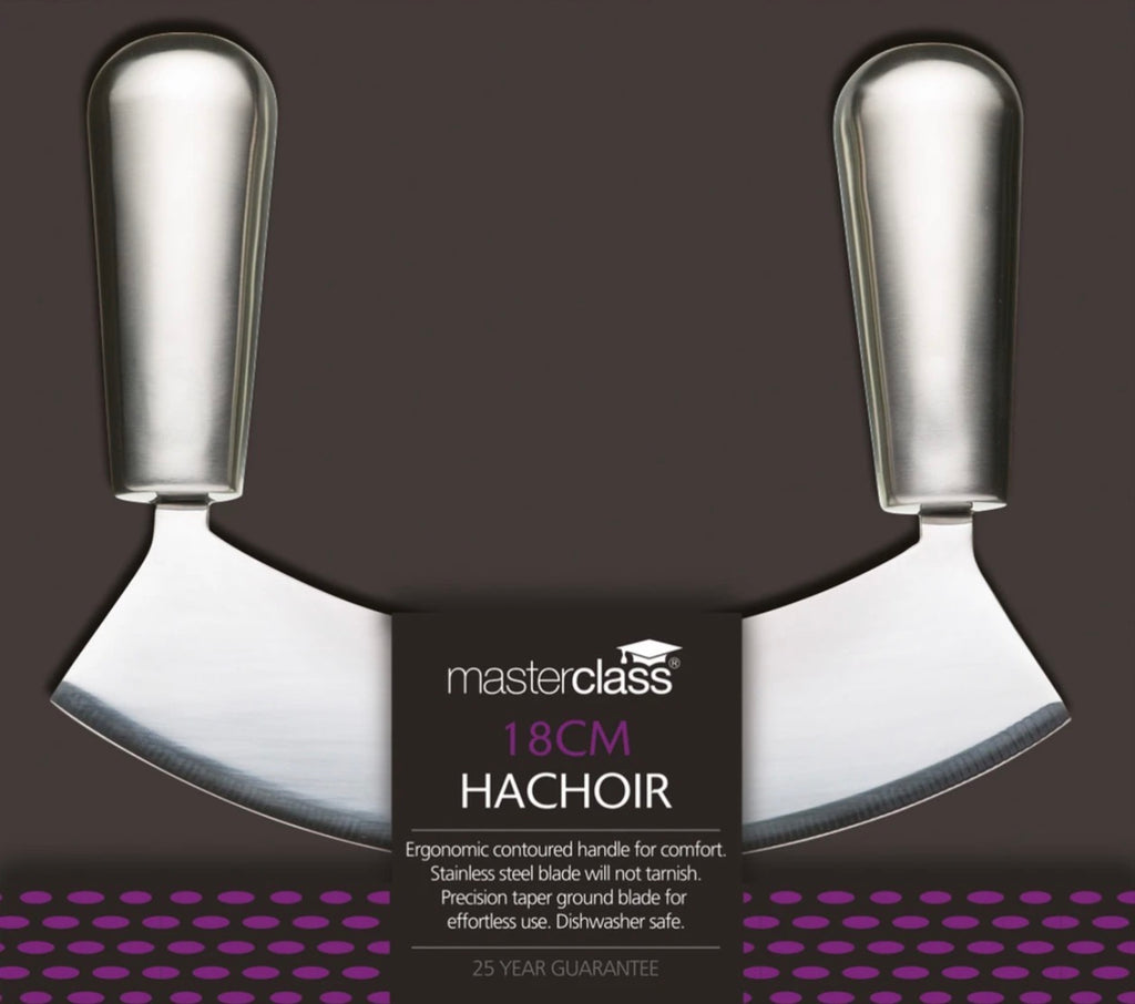 MasterClass Acero Stainless Steel 18cm (7") Single Bladed Hachoir