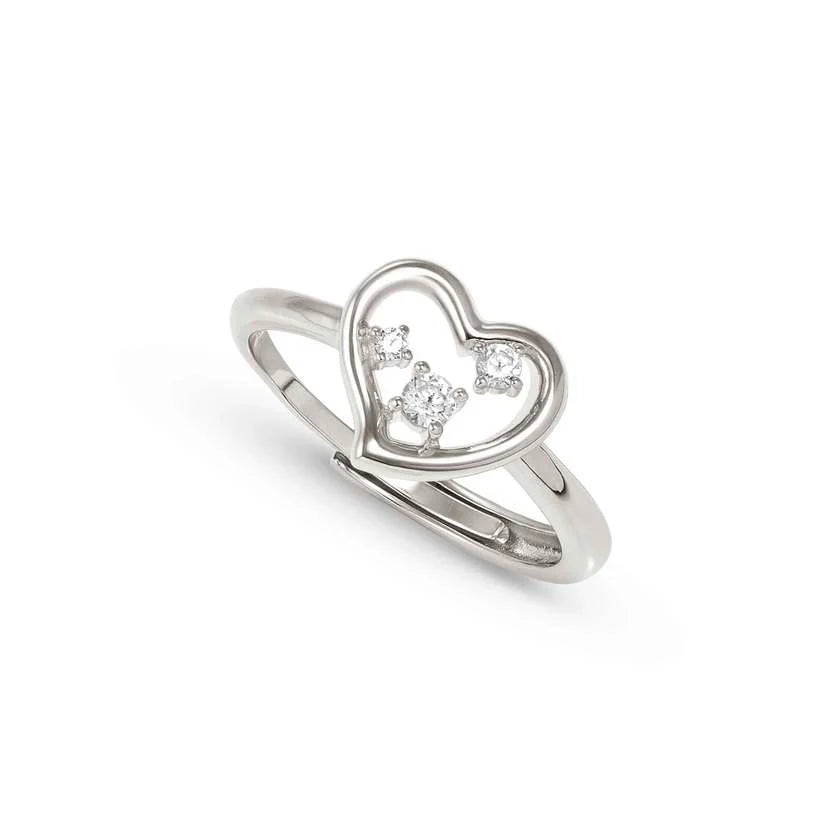 Nomination Dream Beats Silver Heart Adjustable Ring 242600/004