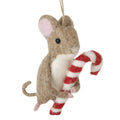 Heaven Sends  Felt Mouse With Candy Cane