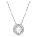 Swarovski Sublima Pendent Round Cut White Rhodium Plated