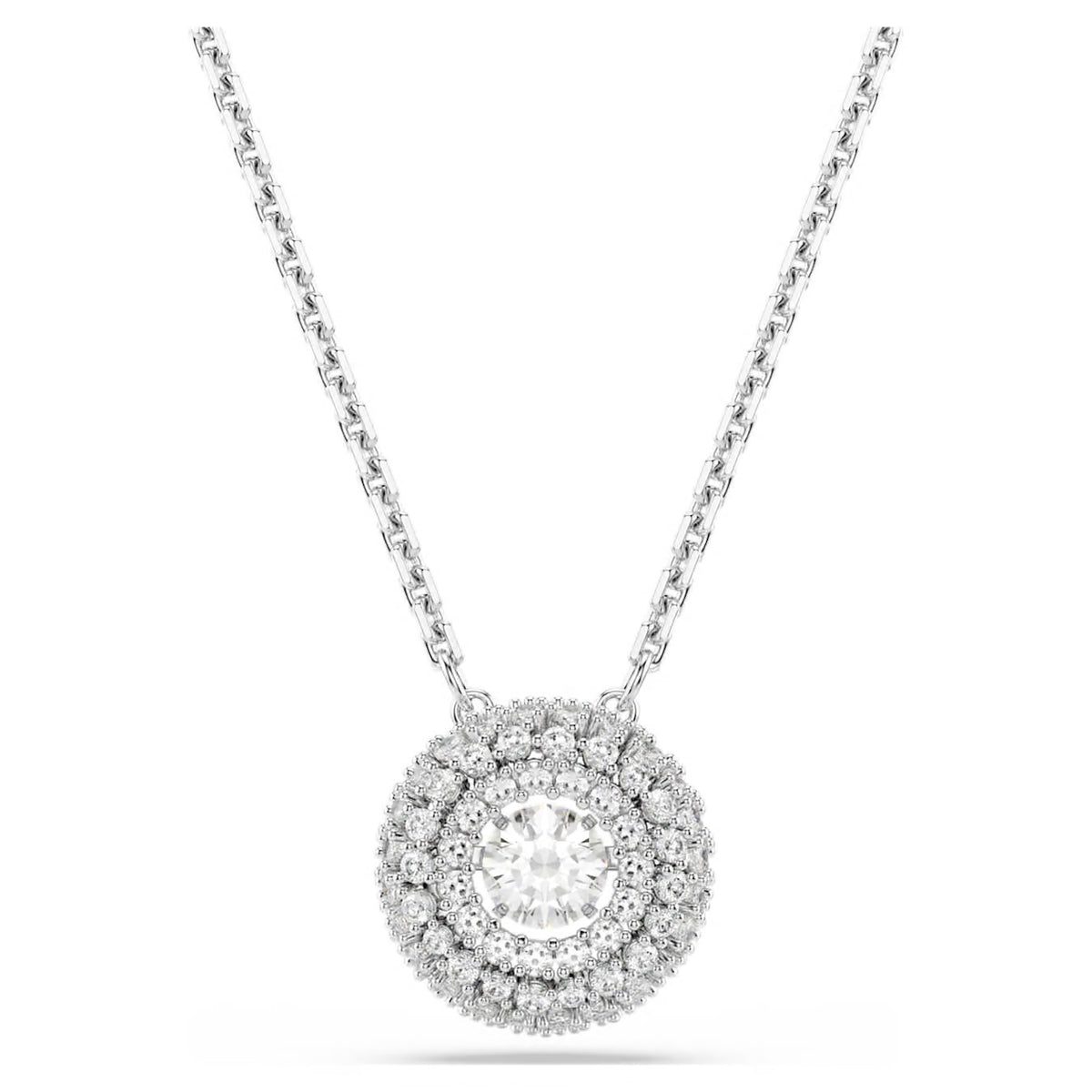 Swarovski Sublima Pendent Round Cut White Rhodium Plated