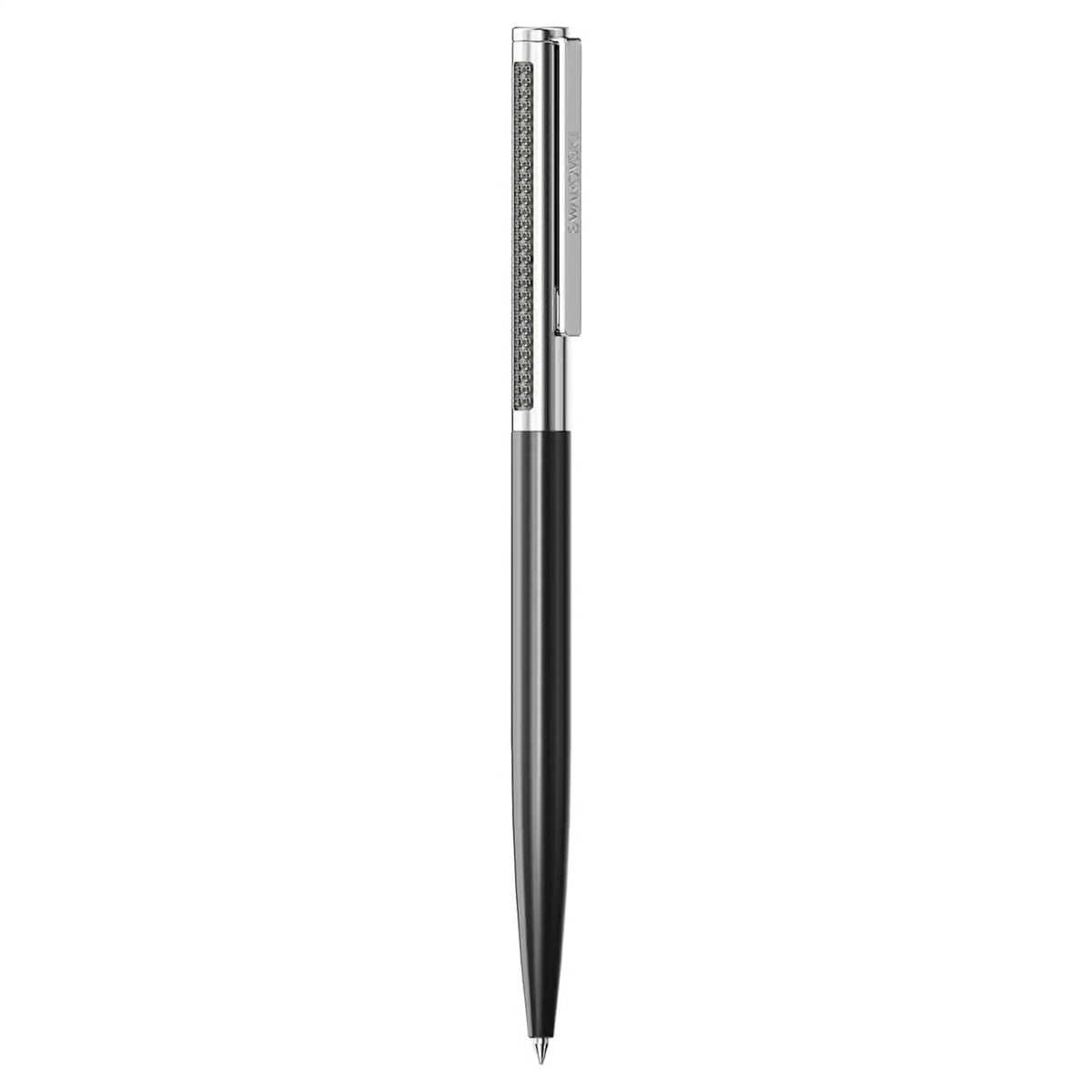 Swarovski Matrix Tennis Ballpoint Pen Black Lacquered Chrome Plated