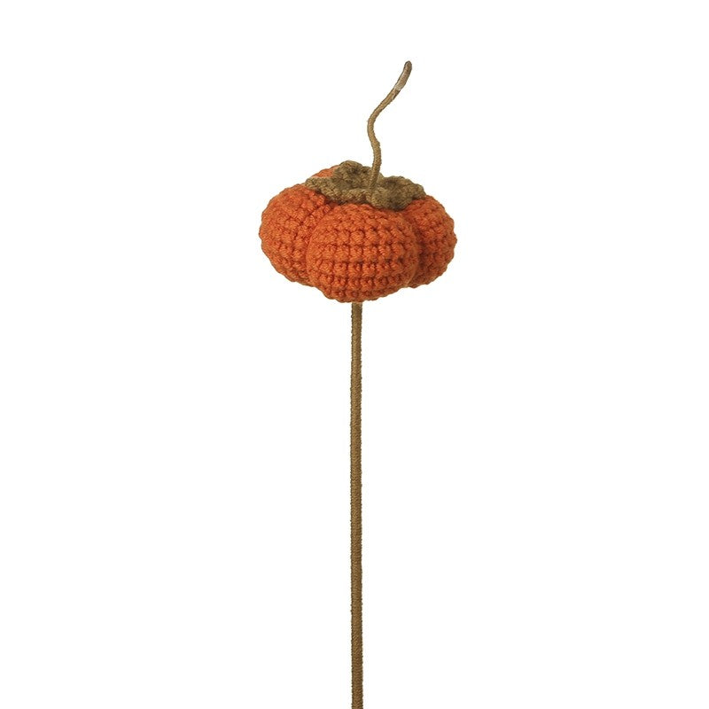 Heaven Sends Orange Crochet Pumpkin Stem