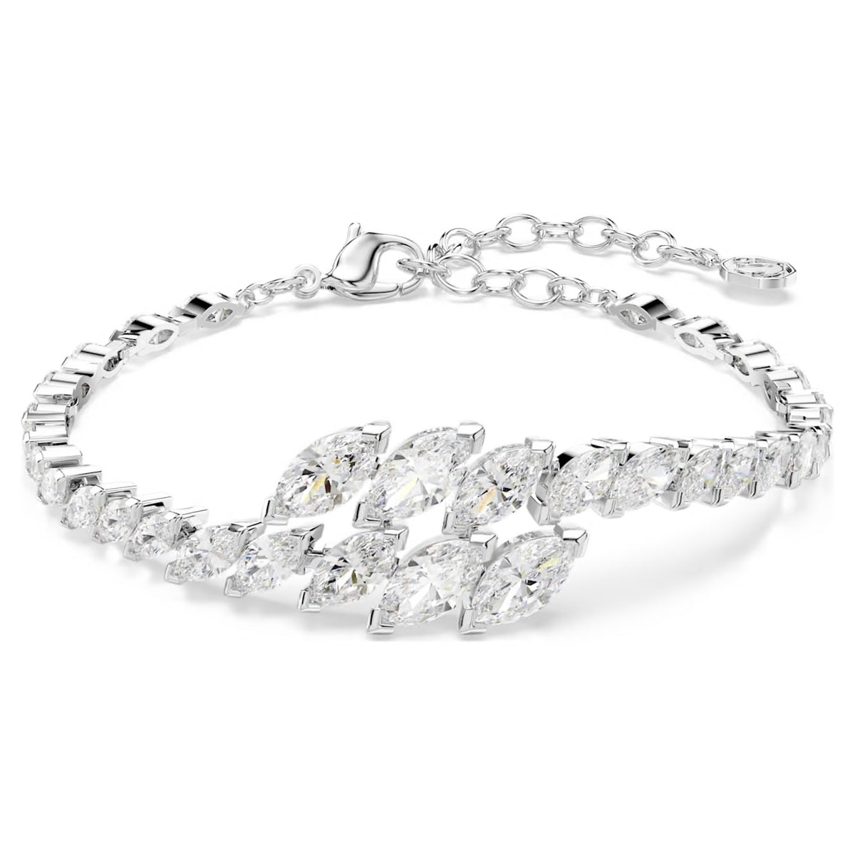 Swarovski Mesmera Marquise Cut White Bracelet Rhodium Plated
