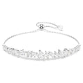 Swarovski Mesmera Marquise Cut Frontal White Bracelet Rhodium Plated
