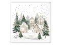 Ambiente Christmas Paper Napkin Snowy Houses