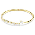 Swarovski Mesmera Open Bangle Mixed Cuts White 18K Gold Finish