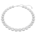 Swarovski Una All Round Cushion Cut Necklace White Rhodium Plated