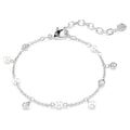 Swarovski Imber Strand Crystal Pearl Round Cut White Rhodium Plated Bracelet