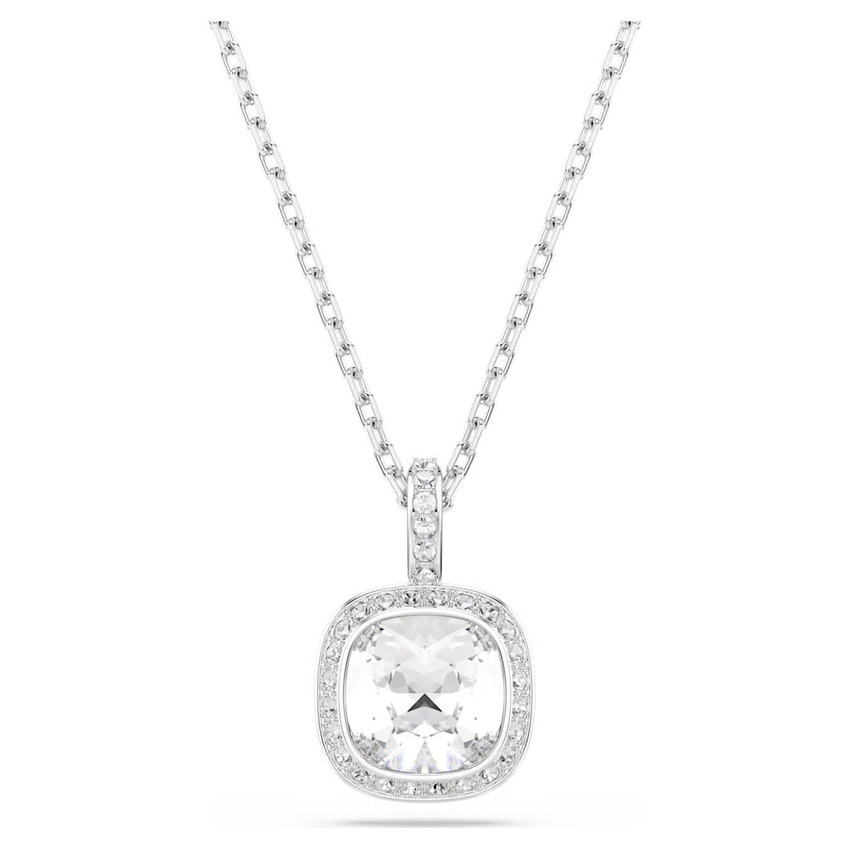 Swarovski Una Angelic Cushion Cushion White Rhodium Plated Necklace