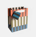 Caroline Gardner Offset Stripe Medium Gift Bag