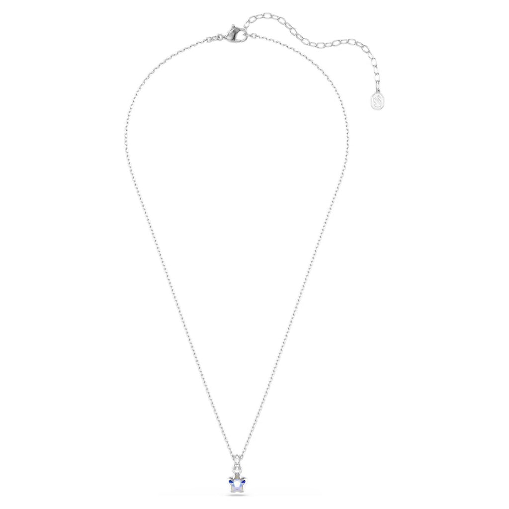 Swarovski Chrome Pendent Mixed Cuts Star White Rhodium Plated
