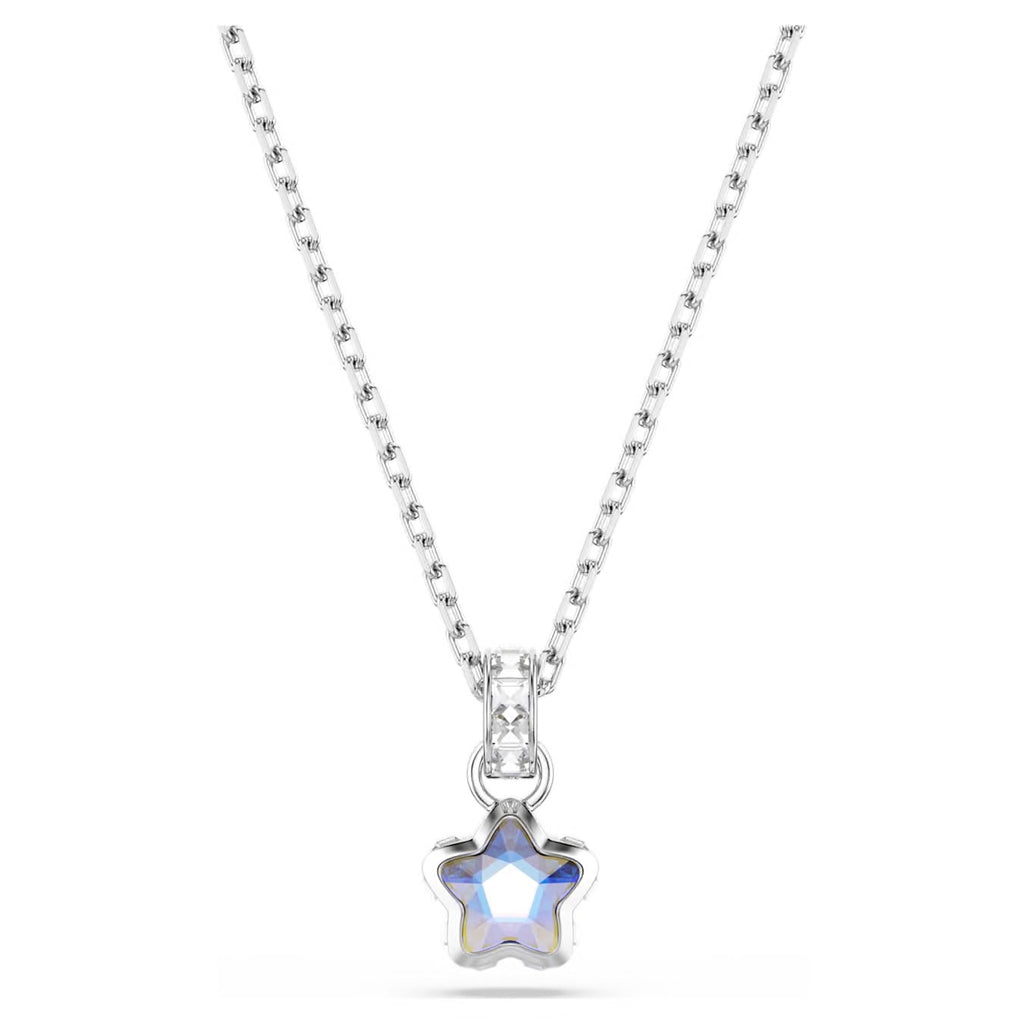 Swarovski Chrome Pendent Mixed Cuts Star White Rhodium Plated