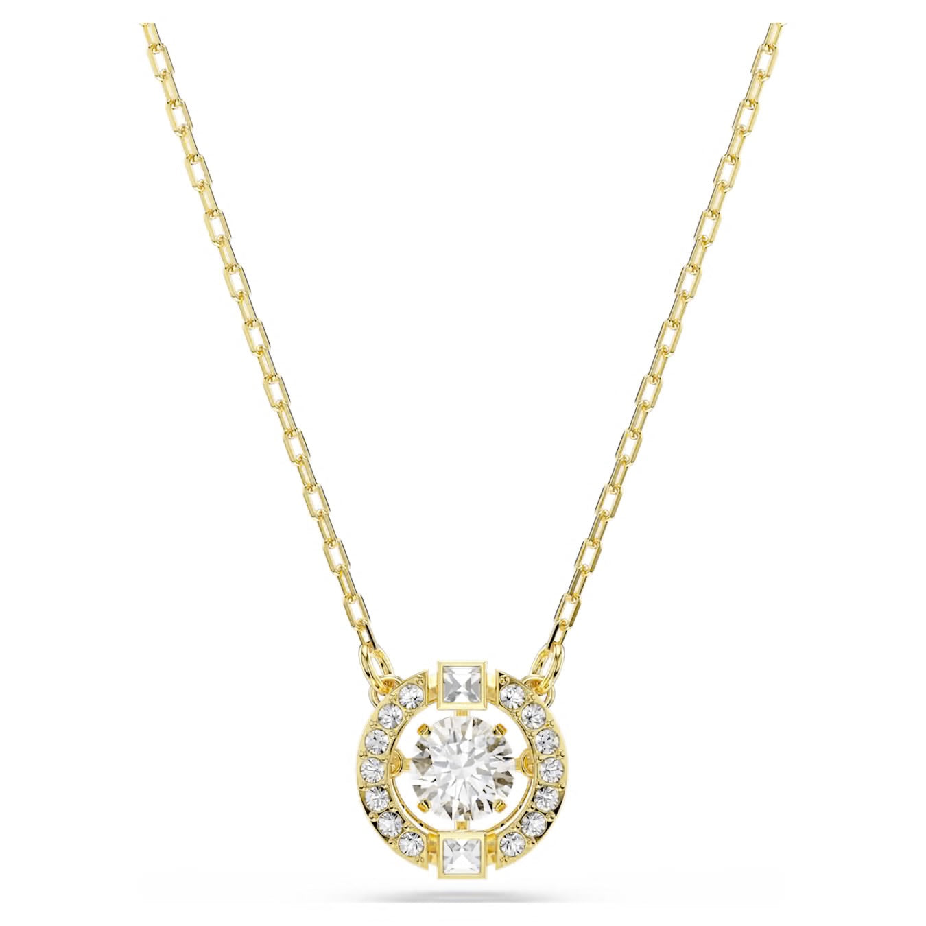 Swarovski Una Angelic Pendent Mixed Cuts White 18K Gold Finish