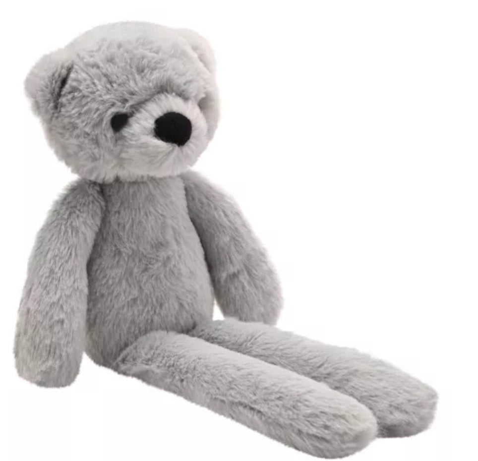 Softies Ste The Plush Long Leg Grey Teddy Bear 30cm