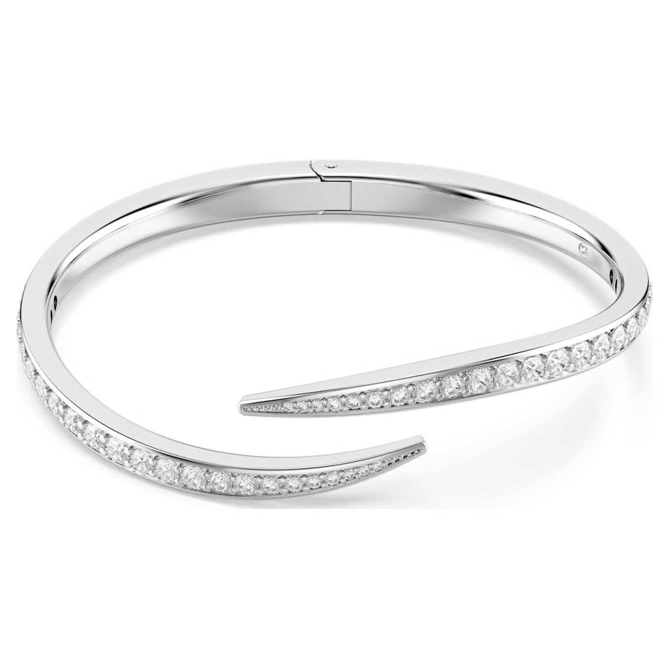 Swarovski Vienna Bangle Round Cut Swan White Rhodium