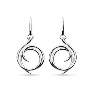 Kit Heath Twine Helix Wrap Sterling Silver Drop Earrings