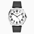 Limit Men's Watch Silver Case & PU Strap with White Dial