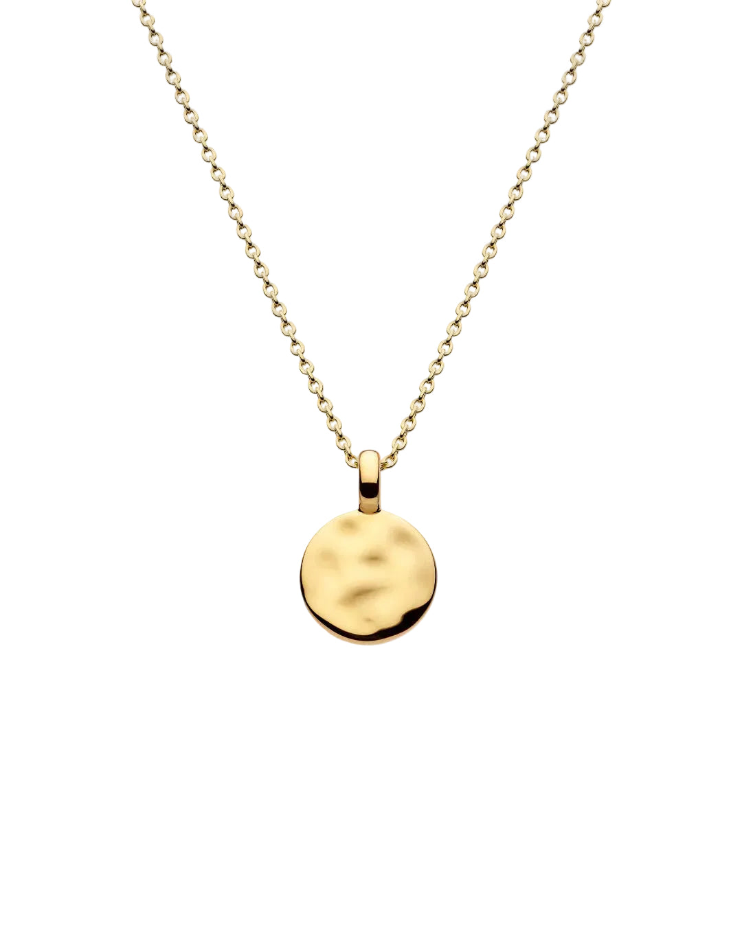 Kit Heath Mirage Reflect Golden Round Disc Mini Necklace