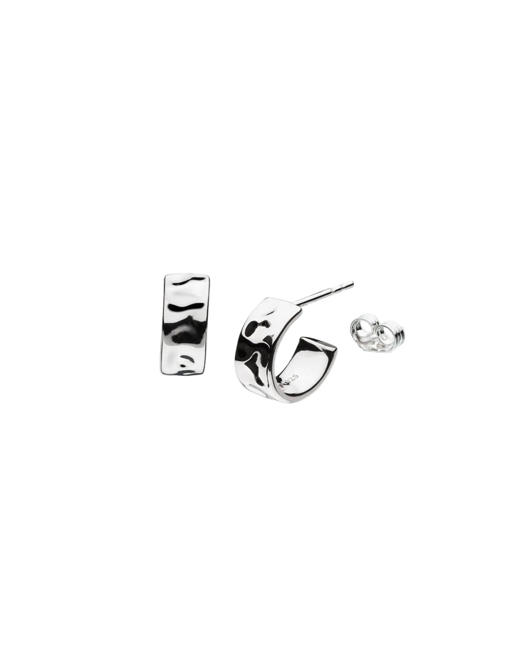 Kit Heath Silver Mirage Reflect Hoop Earrings