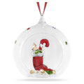 Swarovski New Holiday Cheers Stocking And Candy Ball Ornament Multicolored