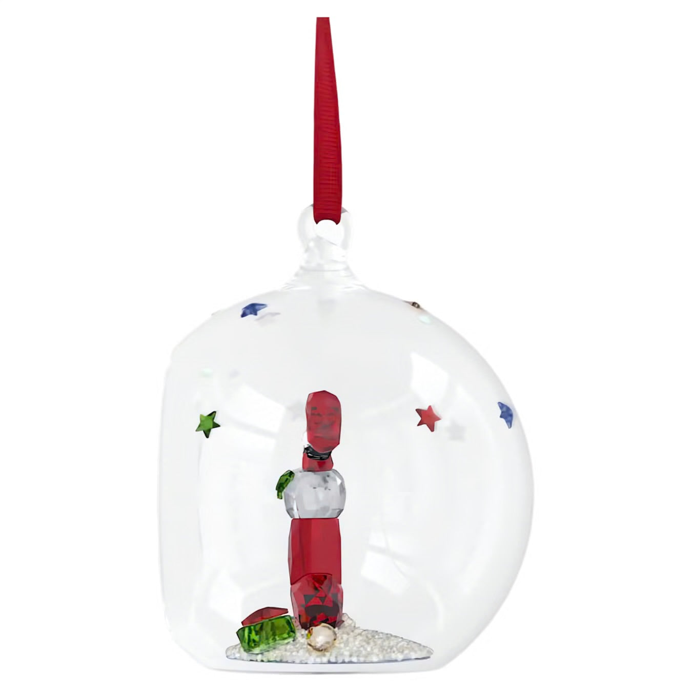 Swarovski New Holiday Cheers Stocking And Candy Ball Ornament Multicolored