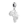 Thomas Sabo The Big 5 Africa Map Sterling Silver Charm