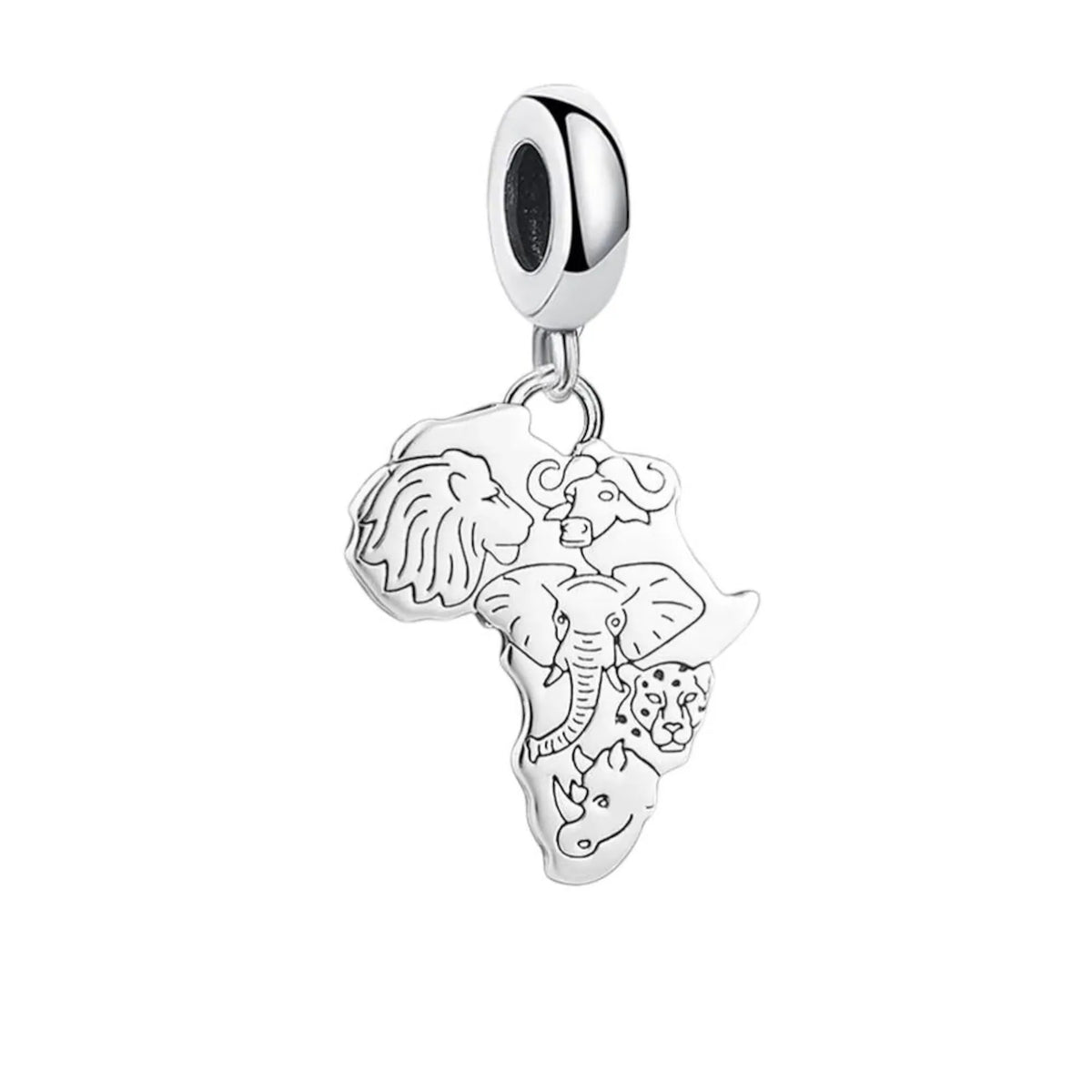Thomas Sabo The Big 5 Africa Map Sterling Silver Charm