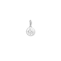 Thomas Sabo Love Birds Cz Round Sterling Silver Charm