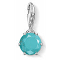Thomas Sabo Turquoise Round Sterling Silver Stone Charm