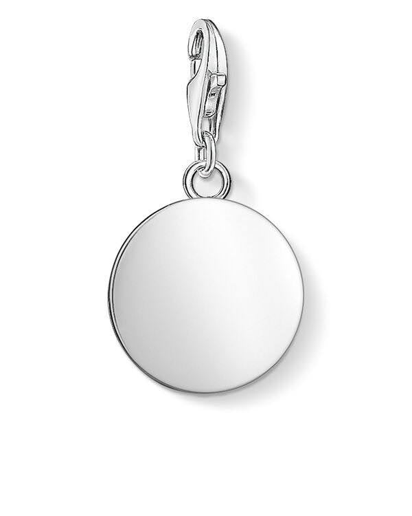 Thomas Sabo Sterling Silver Plain Round Disc Charm