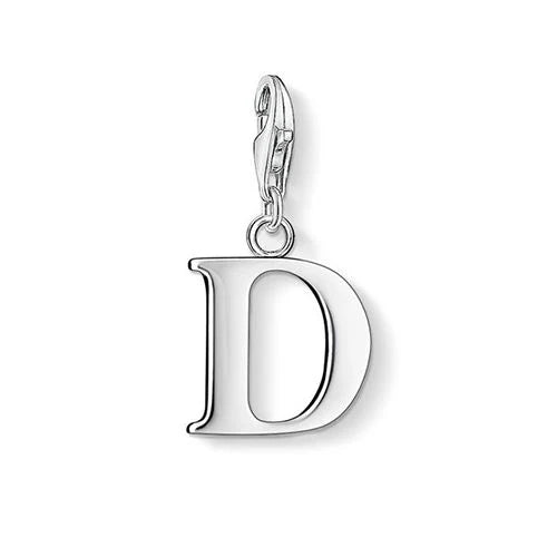 Thomas Sabo Sterling Silver Alphabet Letter D Charm