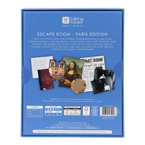 Talking Tables Escape Room Paris Edition Crime Solving Game
