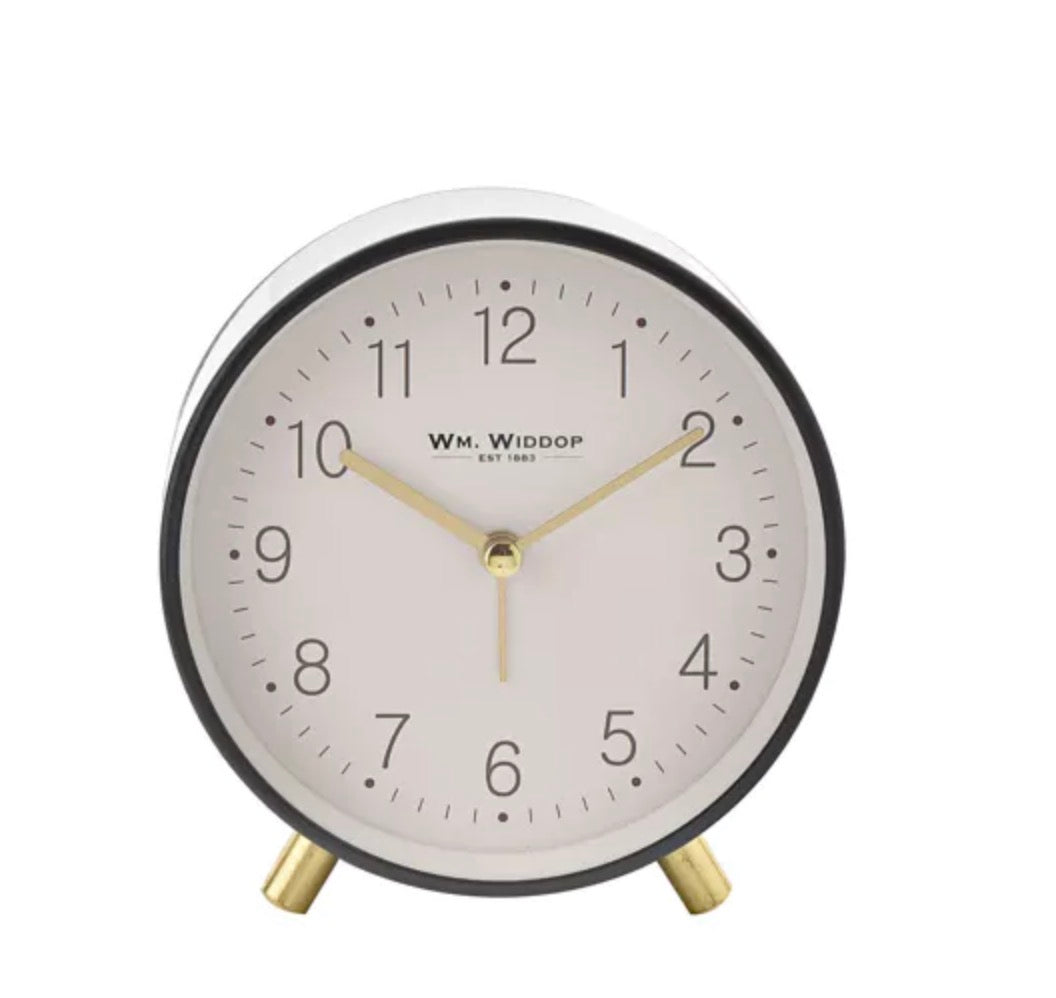 Widdop Hometime Alarm Clock Grey Light & Snooze