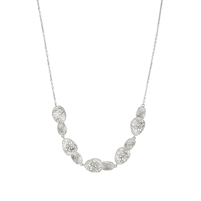 Nomination Leaves Of Life Sterling Silver Oval Necklace With Cubic Zirconia 243109/010