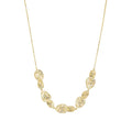 Nomination Leaves Of Life Necklace Oval Yellow Gold / Sterling Silver & Cubic Zirconia 243109/012