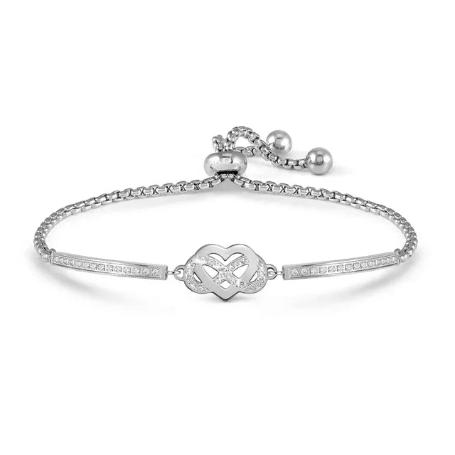 Nomination Milleluci Beloved Infinity Heart Steel Bracelet 028028/035