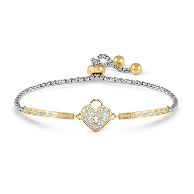 Nomination Beloved Milleluci Gold Padlock Bracelet 028030/019
