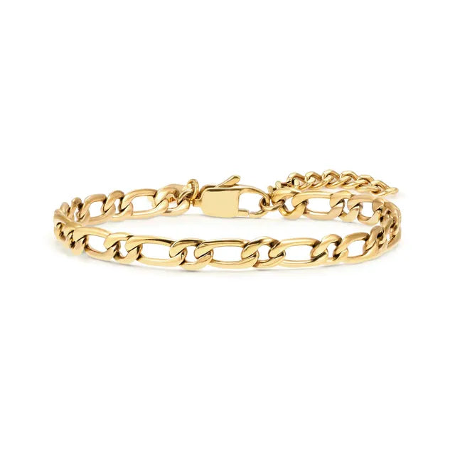 Nomination Bold Steel Bracelet Polished Steel/ Yellow Gold