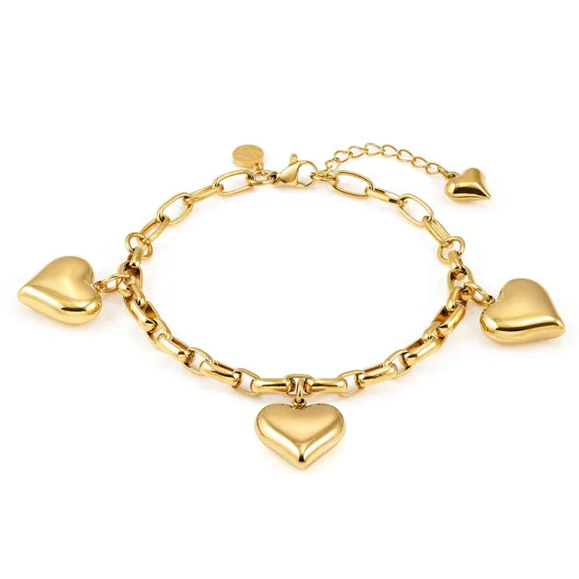 Nomination Wear&Style Bracelet In Steel/ Gold Heart